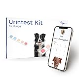PEZZ digitaler Urintest Kit für Hunde + gratis App-Auswertung durch Experten, inklusive Sammelhilfe für die Urinprobe und speziellem Teststreifen für Hunde