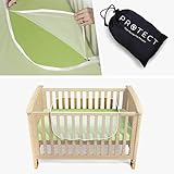 Luigi's Moskitonetz für Kinderbetten - Mückennetz für Babybetten / Gitterbetten. Insektenschutz-Moskitonetz mit Reissverschluss, für schnellen und einfachen Zugang zu Ihrem Baby