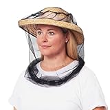 EVEN NATURALS MOSKITONETZ Kopf, Größtes Moskito Kopfnetz, Feinste Löcher, Gesichtsschutz, Mückennetz, Insektenschutz, Weicher Mückenschutz für Alle Naturliebhaber mit Tragetasche, Keine Chemikalien