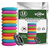 Mückenschutz Armband (14 Stück) Anti Mückenarmband zum Schutz gegen Mücken Camping wandern Zubehör